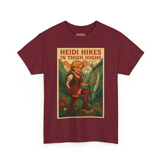 Heidi Hike in Thigh Highs Tee