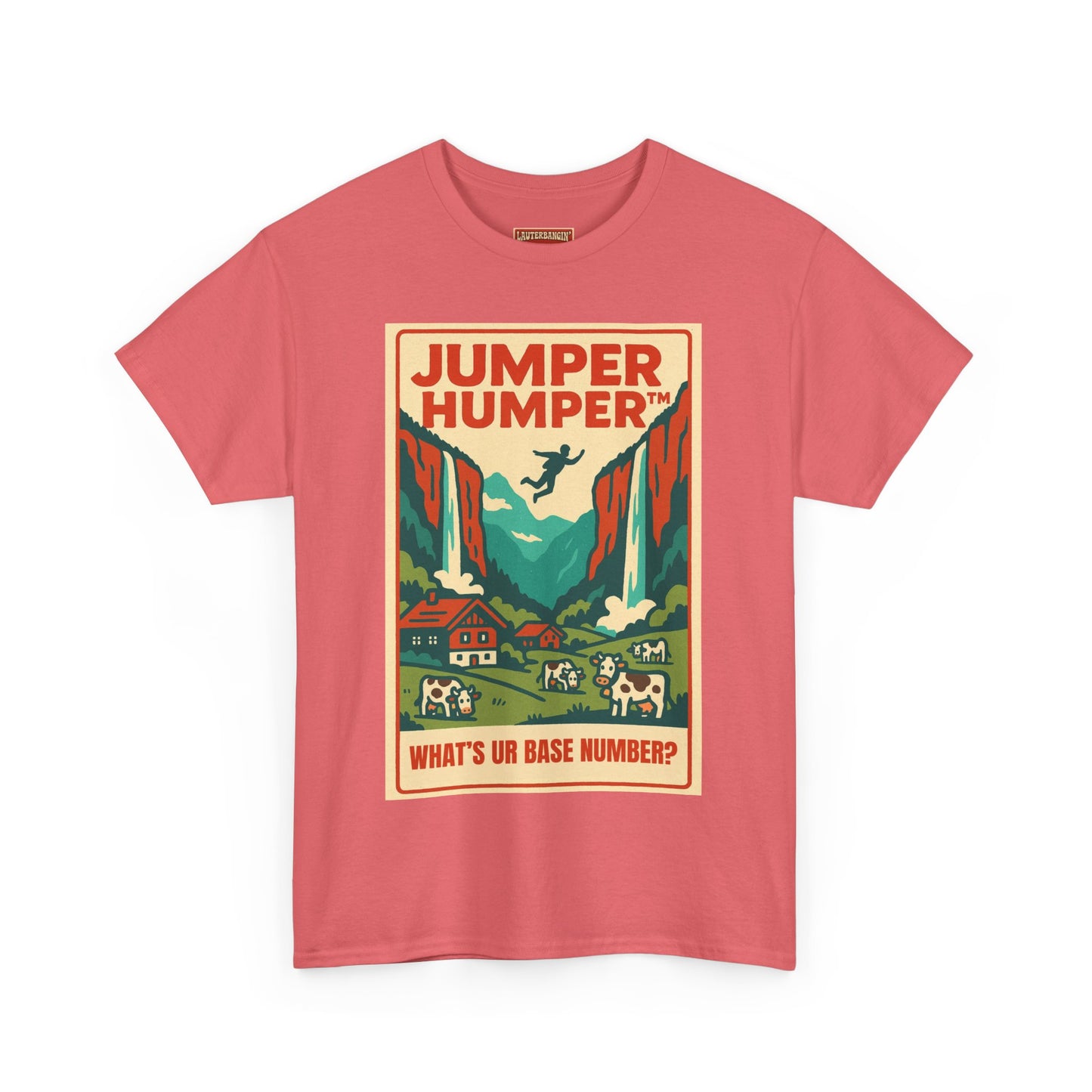Jumper Humper Unisex Heavy Cotton Tee, Base Groupie Shirt, Adventure Apparel, Casual Outfit, Vintage Graphic Tee, Gift for Outdoor Lovers